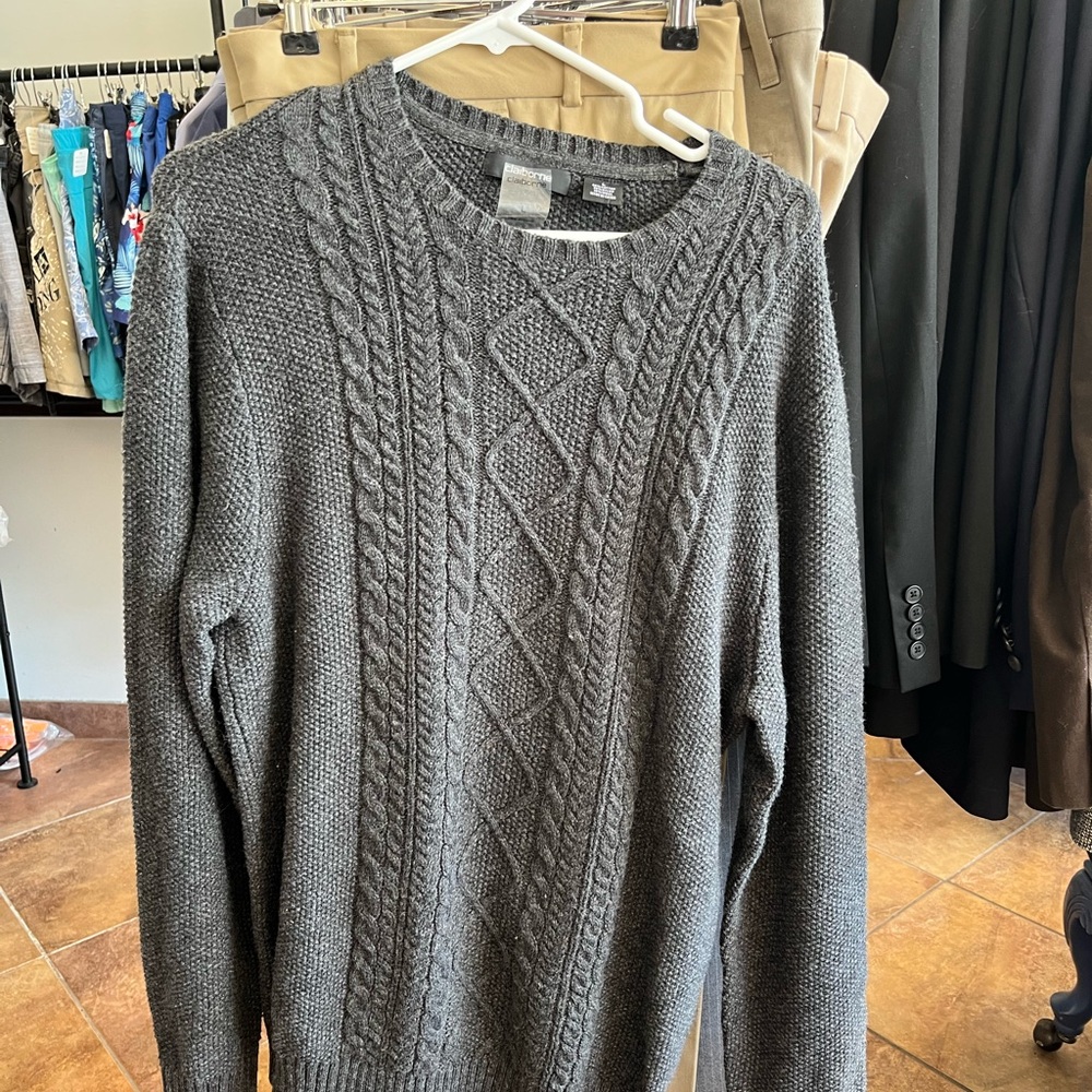 Claiborne Charcoal Knit Sweater